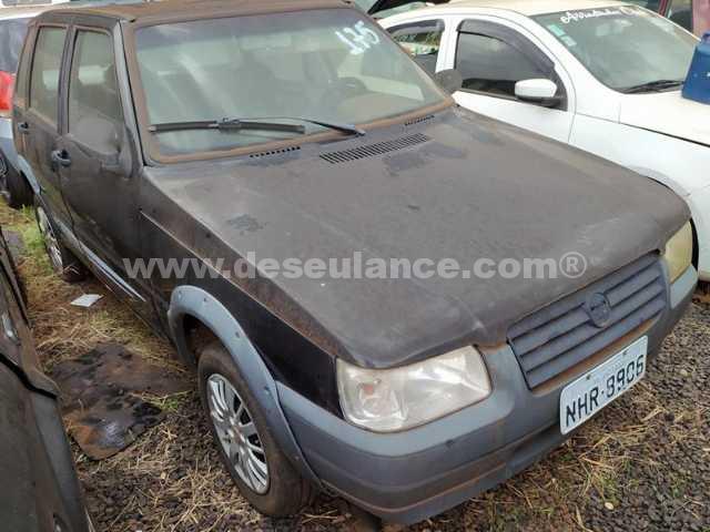 175/21044 - FIAT UNO MILLE WAY ECON, ANO 08/09, PRETA, PLACA: NHR-8906, 