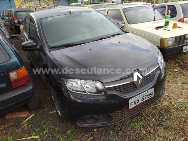 367/21044 - RENAULT SANDERO EXPR 10, ANO 16/17, PRETA, PLACA: FNX-5799,