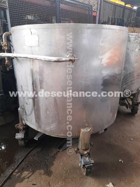 01/21104 - TANQUE EM AÇO INOX 304L M/DENVTEC, CAPAC. 1.000 L, 
