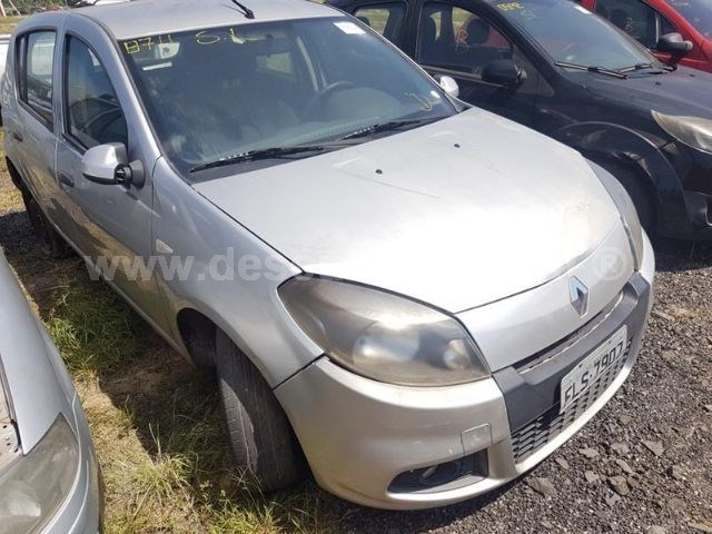 1905/22051 - RENAULT SANDERO EXP 16HP, PRATA, ANO 14, PLACA: FLS-7907.