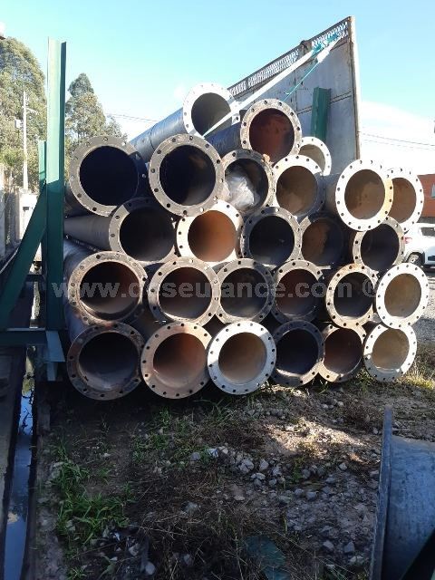 157/23113 - 40 M TUBOS DE AÇO CARBONO Ø 14" X 8 M (05 TUBOS)