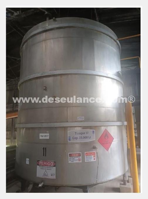 02/24056 - 04 TANQUES AÇO INOX 316, CAPAC. 22.000 L, C/BASE AÇO CARBONO
