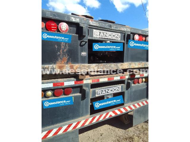 20/26043 - 02 SEMIREBOQUES 3 EIXOS TIPO PRANCHA PORTA CONTAINER RANDON