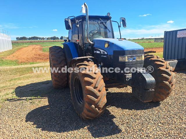 37/26066 - TRATOR NEW HOLLAND TM 135, ANO 02, DUPLADO C/PILOTO AUTOM.
