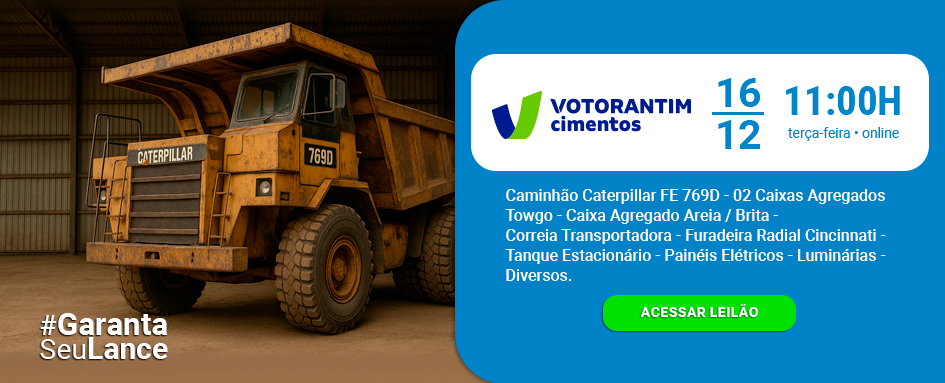 Leilão de Caminhão, Tanque de Armazenamento de Óleo e muito mais