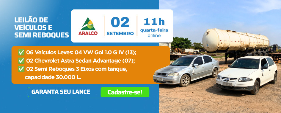 LEILÃO DE VEÍCULOS E SEMI REBOQUES | DeSeuLance