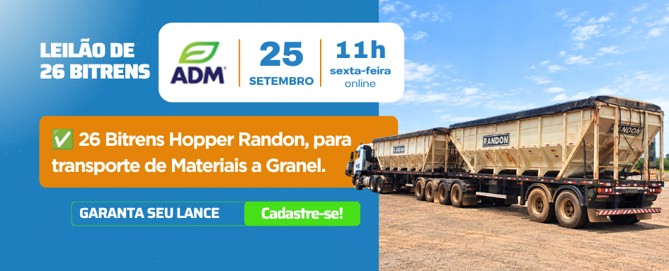 LEILÃO DE 26 BITRENS | ADM DO BRASIL AGROINDUSTRIAL | DeSeuLance 